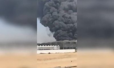 CİDDE KENTİNDEKİ HAREMEYN TREN İSTASYONU’NDA BÜYÜK BİR YANGIN ÇIKTI!.