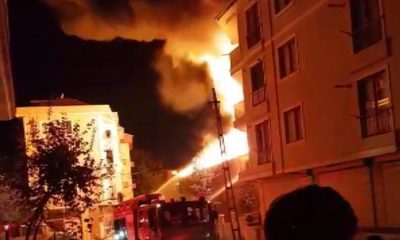 ÜMRANİYE’DE KORKUTAN YANGIN!.