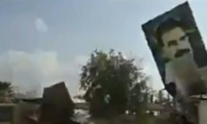 TERÖRİST BAŞI ABDULLAH ÖCALAN’IN POSTERLERİNİN SÖKÜLDÜĞÜ VİDEO SOSYAL MEDYAYI SALLADI!..