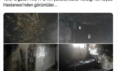 MSB İÇLER ACISI HALİ PAYLAŞTI! YPG KAÇARKEN TEL ABYAD HASTANESİNİ YAKTI!.