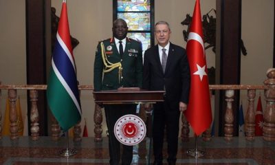 HULUSİ AKAR GAMBİYA GENELKURMAY BAŞKANINI KABUL ETTİ!.