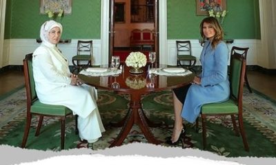 FİRST LADY’LER BEYAZ SARAY’DA BİR ARAYA GELDİ!.