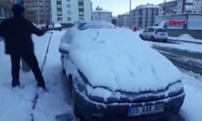 ERZURUMLULAR GÜNE BÖYLE UYANDI..