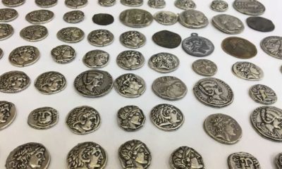 Zeytin bidonunda Doğu Roma dönemine ait 567 sikke ele geçirildi!.