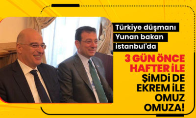 Türkiye düşmanı Dendias İmamoğlu’nun misafiri oldu!.