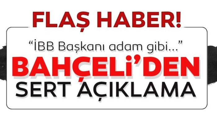 Devlet Bahçeli: “Adam gibi yönetimle adından bahsettirsin!”