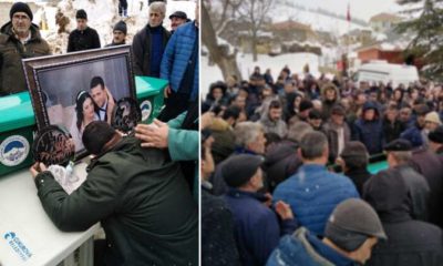 Doğumda ikizleri ile hayatını kaybeden anne göz yaşları içinde son yolculuğuna uğurlandı!.