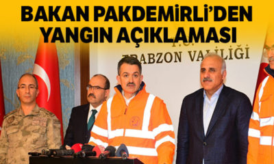 Bakan Bekir Pakdemirli: “55 yangından 38’i söndürüldü!.”