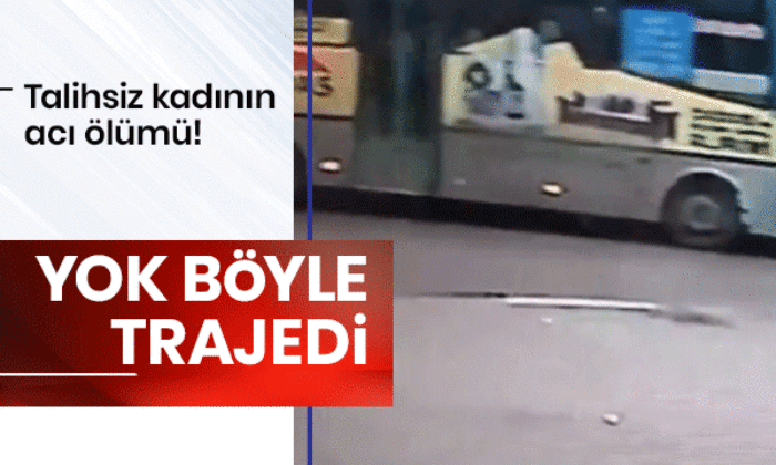 Seyir halinde ki otobüsün arka kapısından düşen kadın yaşam mücadelesini kaybetti!. (video haber)