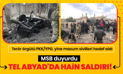 Terör örgütü PKK/YPG Tel Abyad’da sivilleri vurdu! 8 şehit…