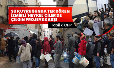 Su kuyruklarından talimli İzmir şimdi de saatlerce “Kanal İstanbul’a hayır!” kuyruğunda bekliyor!.