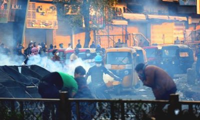 Irak’ta göstericilerin kullandığı otopark binası tarandı!.