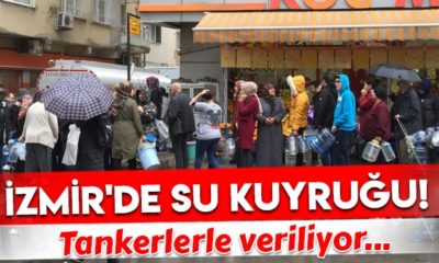 İzmir’de vatandaşların su çilesi…