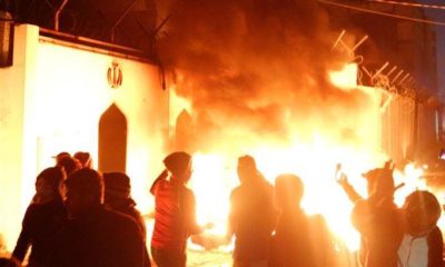 Necef Konsolosluğu üçüncü kez ateşe verildi!.