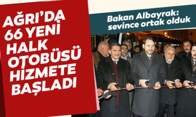Ağrı’da 66 yeni halk otobüsü hizmette…