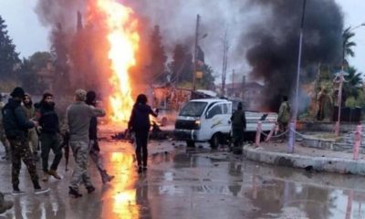 MSB: “PKK/YPG’nin Rasulayn’da ki bombalı araç saldırısında 2 sivil hayatını kaybetti!.”