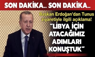 Cumhurbaşkanı Erdoğan’ın Tunus’ta yaptığı açıklamalardan satır başları…