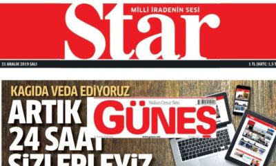 Star Gazetesi bugün son baskısını yaptı!. Artık sadece internet yayını yapacak!.