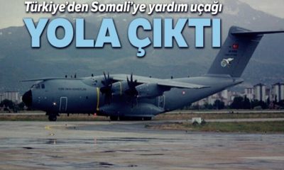 Somali’ye yardım uçağı yola çıktı!.