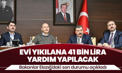 Süleyman Soylu açıkladı: “Evi yıkılana 41 bin lira yardım yapacağız!.”
