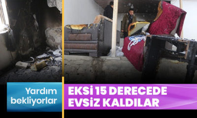 Evlerini yangında kaybeden Vanlı aile, eksi 15 derecede yardım bekliyor!.