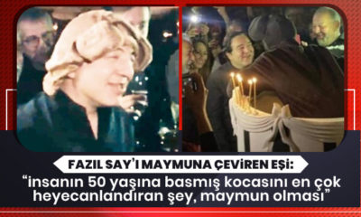 Fazıl Say’ın doğum günü pastasından eşi çıktı!.