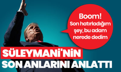 Trump Süleymani’nin öldürüldüğü saldırıyı anlattı: “Son hatırladığım şey, bu adam nerede? dedim!.”