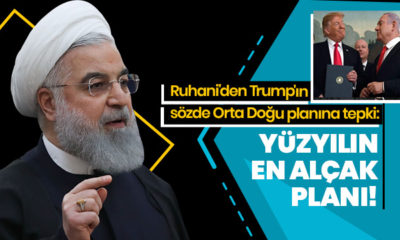 Ruhani’den Amerika’nın sözde barış planına tepki: “Yüzyılın en alçak planı…”
