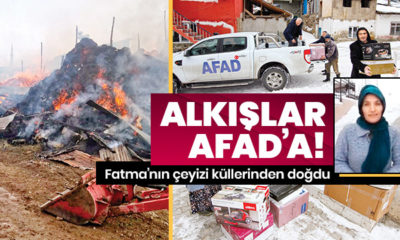 Bütün çeyizini yangında kaybeden Fatma’nın yüzü güldü!.