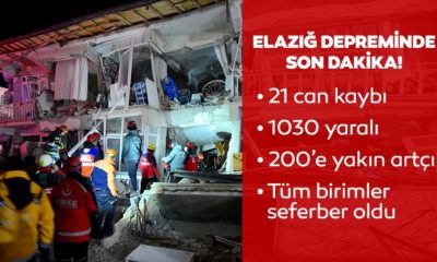 SON DAKİKA… Malatya ve Elazığ deprem ile sarsıldı: Elazığ’da deprem sonrası son durum, ölü ve yaralı sayısı!.