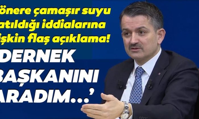Bakan Pakdemirli’den dönere çamaşır suyu katıldığı iddiaları ile ilgili flaş açıklama!.
