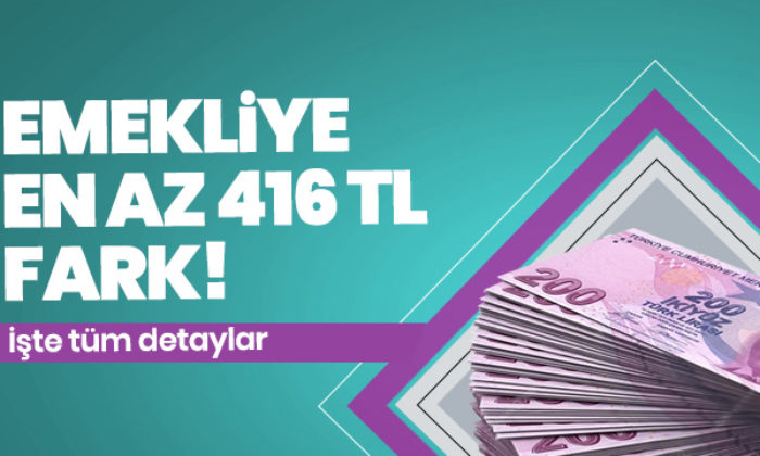 Emekliye 416 TL fark! Emekli zammı fark ödemeleri başladı!.