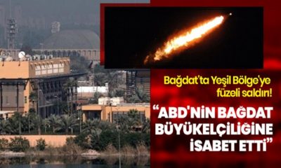 Irak’ta Yeşil Bölgeye yapılan füze saldırısı, ABD Bağdat Büyükelçiliğine isabet etti!.