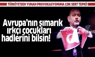 Türk bayrağını yakan Yunan vekile Türkiye’den çok sert tepki…