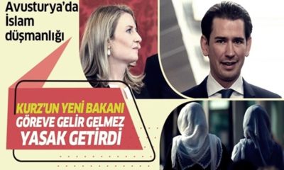 Avusturya’da İslam düşmanlığı! Yeni bakandan başörtüsü yasağı…