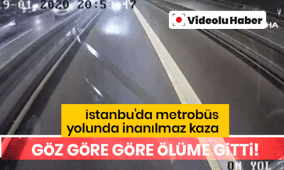 Şişli’de Metrobüsle çarpışan motosikletli hayatını kaybetti!. (video haber)