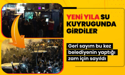 Eskişehir’de vatandaşlar yeni yıla su kuyruğunda girdi!.