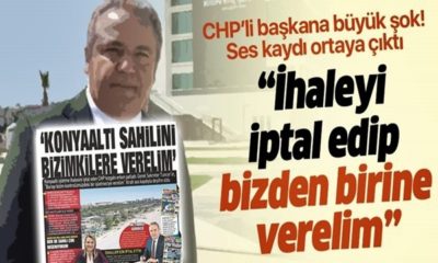 CHP’li belediyede ihale skandalı…