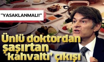 Ünlü Dr. Mehmet Öz’den ezber bozan kahvaltı çıkışı! “Yasaklanmalı!”
