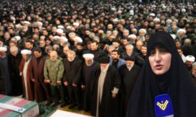 Hamaney’in hüngür hüngür ağladığı cenazede Süleymani’nin kızı Zeynep Süleymani’den tehdit…