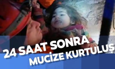 Bir mucize daha! 2,5 yaşındaki kız çocuğu 24 saat sonra kurtarıldı!.