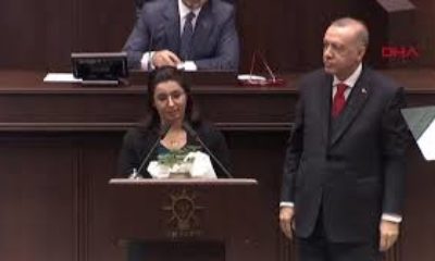 Cumhurbaşkanı Erdoğan kürsüyü Gülay Demir’e bıraktı! AK Parti grubu ayakta alkışladı!..