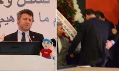 Kürsüde kalp krizi geçirdi! Hastaneye kaldırıldı!.