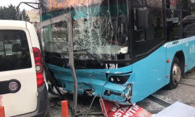 İstanbul Zeytinburnu’nda otobüs kazası…