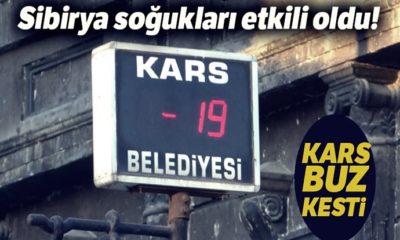 Kars’ta Sibirya soğukları…