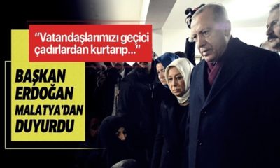 Cumhurbaşkanı Erdoğan’dan Malatya Doğanyol’da önemli açıklamalar… (video haber)