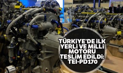 İlk yerli ve milli motor olan TEI-PD170 TEI’de düzenlenen tören ile teslim edildi!.