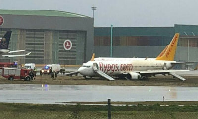 Yine bir Pegasus faiciası!. Sabiha Gökçen’de uçak pistten çıktı!.