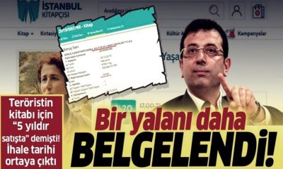İmamoğlu, terörist Sakine Cansız’ın kitabı 5 yıldır satışta demişti, ihale tarihi ortaya çıktı!. (video haber)
