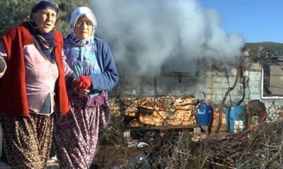 Şarjda ki telefon patladı, baraka ev küle döndü!.